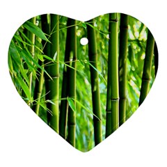 Bamboo Heart Ornament by Siebenhuehner