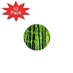 Bamboo 1  Mini Button Magnet (10 Pack) by Siebenhuehner