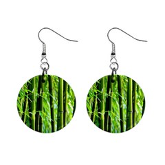 Bamboo Mini Button Earrings by Siebenhuehner