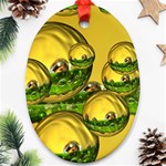 Balls Oval Ornament (Two Sides) Back