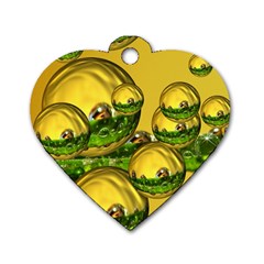 Balls Dog Tag Heart (one Sided)  by Siebenhuehner