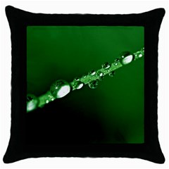 Drops Black Throw Pillow Case by Siebenhuehner