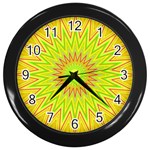 Mandala Wall Clock (Black) Front