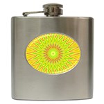 Mandala Hip Flask Front