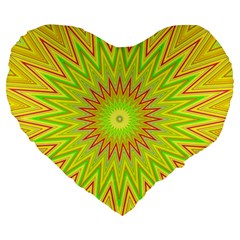 Mandala 19  Premium Heart Shape Cushion by Siebenhuehner