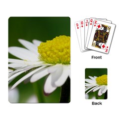 Daisy With Drops Playing Cards Single Design by Siebenhuehner