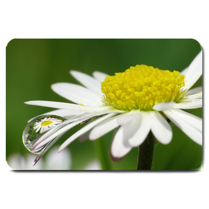 Daisy With Drops Large Door Mat