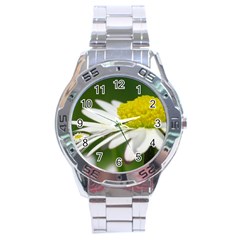 Daisy With Drops Stainless Steel Watch by Siebenhuehner