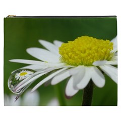 Daisy With Drops Cosmetic Bag (xxxl) by Siebenhuehner