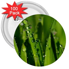 Grass Drops 3  Button (100 Pack) by Siebenhuehner