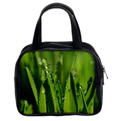 Grass Drops Classic Handbag (two Sides) by Siebenhuehner