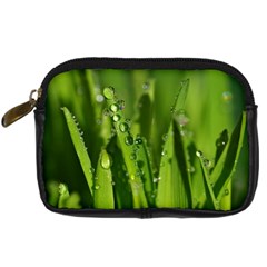 Grass Drops Digital Camera Leather Case by Siebenhuehner