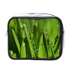 Grass Drops Mini Travel Toiletry Bag (one Side) by Siebenhuehner