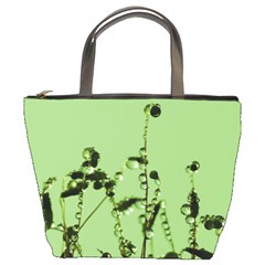 Mint Drops  Bucket Handbag by Siebenhuehner