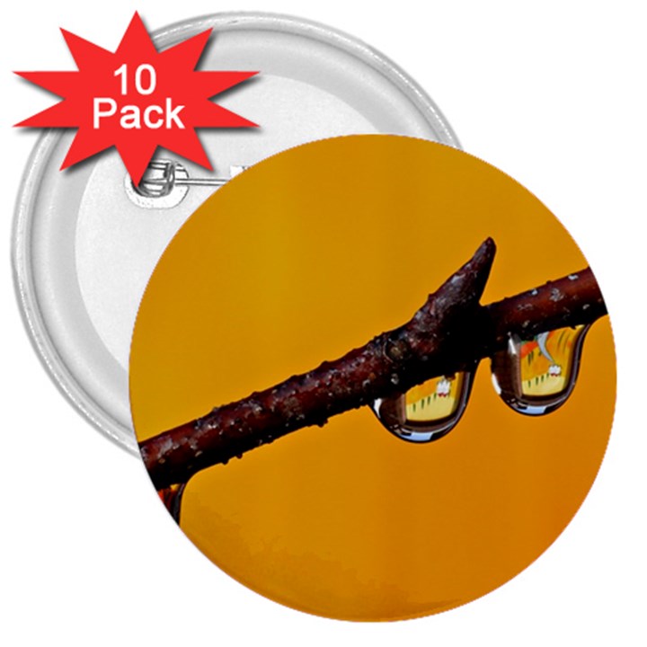 Tree Drops  3  Button (10 pack)