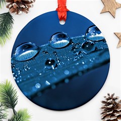 Drops Round Ornament by Siebenhuehner