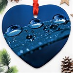 Drops Heart Ornament (Two Sides) Back