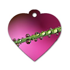 Drops Dog Tag Heart (two Sided) by Siebenhuehner