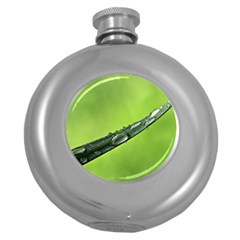 Green Drops Hip Flask (round) by Siebenhuehner