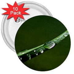 Grass Drops 3  Button (10 Pack) by Siebenhuehner