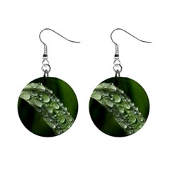 Grass Drops Mini Button Earrings by Siebenhuehner