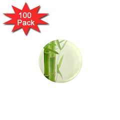 Bamboo 1  Mini Button Magnet (100 Pack)