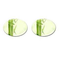 Bamboo Cufflinks (oval)