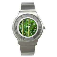 Bamboo Stainless Steel Watch (slim)