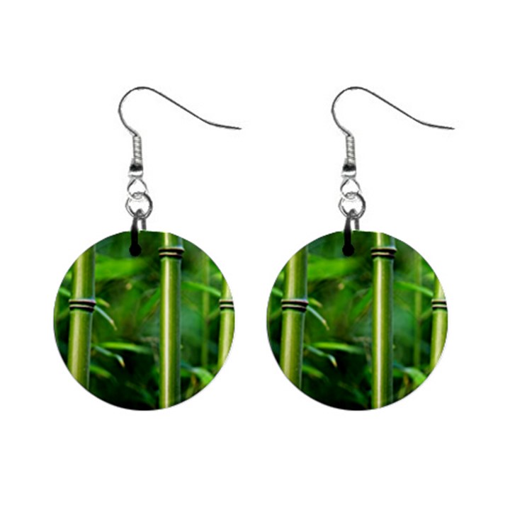 Bamboo Mini Button Earrings