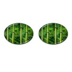 Bamboo Cufflinks (oval) by Siebenhuehner