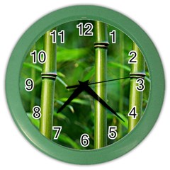 Bamboo Wall Clock (color) by Siebenhuehner