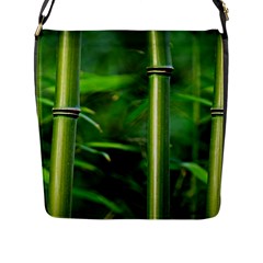 Bamboo Flap Closure Messenger Bag (large) by Siebenhuehner