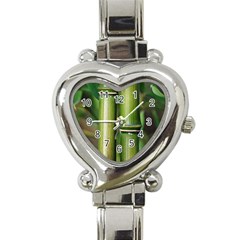 Bamboo Heart Italian Charm Watch 