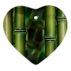 Bamboo Heart Ornament by Siebenhuehner