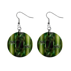 Bamboo Mini Button Earrings by Siebenhuehner