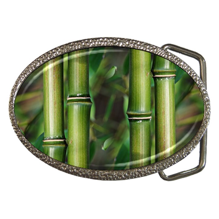 Bamboo Belt Buckle (Oval)