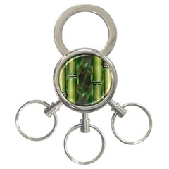 Bamboo 3-ring Key Chain by Siebenhuehner