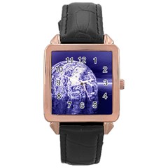 Ball Rose Gold Leather Watch  by Siebenhuehner