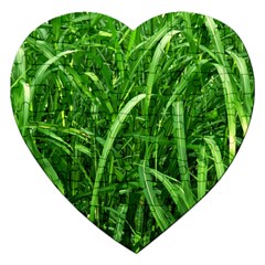 Grass Jigsaw Puzzle (heart) by Siebenhuehner