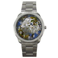 Cherry Blossom Sport Metal Watch by Siebenhuehner