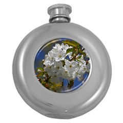 Cherry Blossom Hip Flask (round) by Siebenhuehner