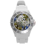 Cherry Blossom Plastic Sport Watch (Large) Front