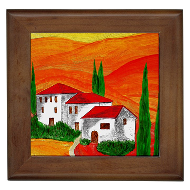 Mediteran Framed Ceramic Tile