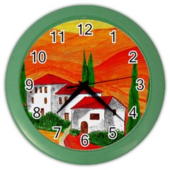 Mediteran Wall Clock (color) by Siebenhuehner