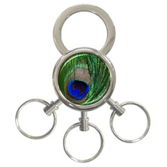 Peacock 3-ring Key Chain by Siebenhuehner