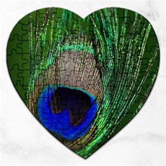 Peacock Jigsaw Puzzle (heart) by Siebenhuehner