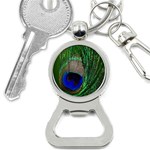 Peacock Bottle Opener Key Chain Front