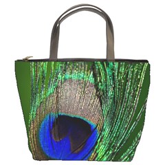 Peacock Bucket Handbag by Siebenhuehner