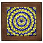 Mandala Framed Ceramic Tile Front