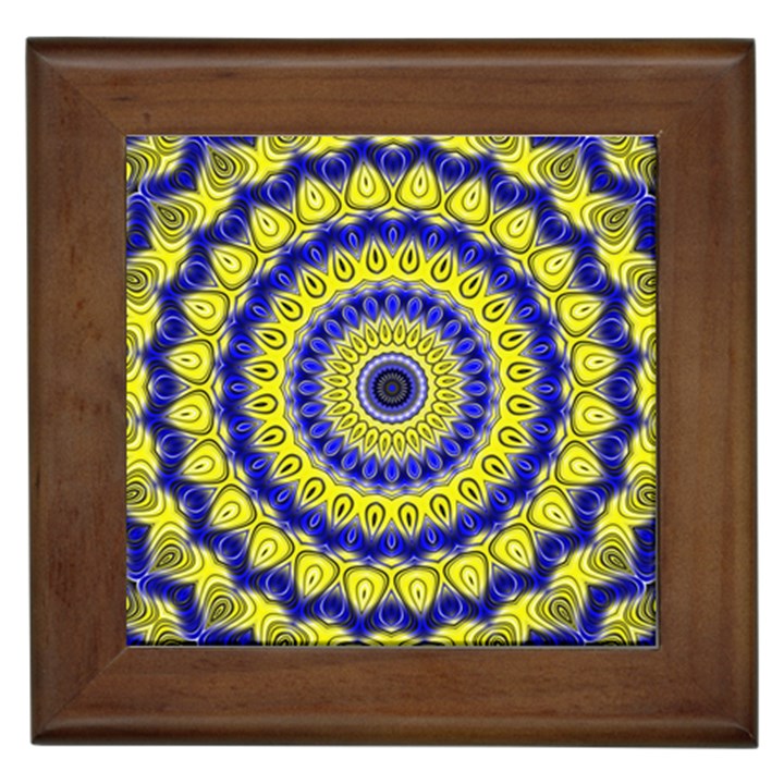 Mandala Framed Ceramic Tile